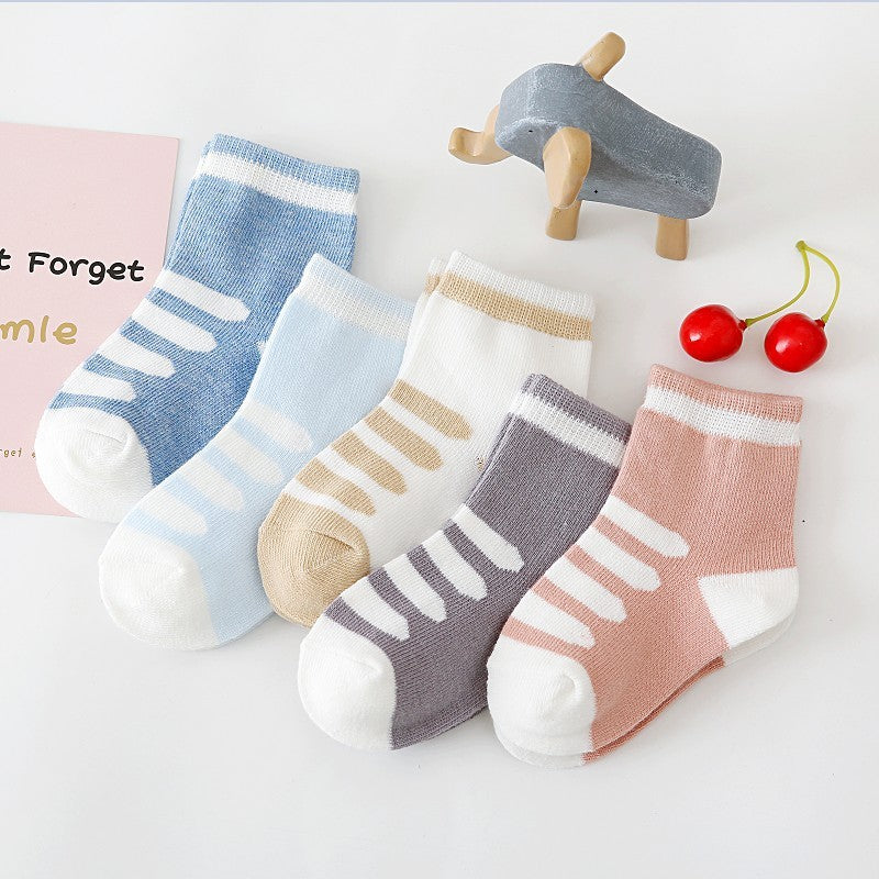 Boys And Girls Cotton Mid-tube Floor Socks - SARAH SOCKS