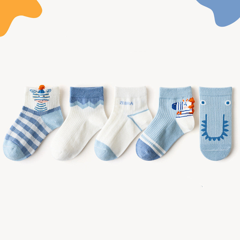 Mesh Cotton Boat Socks For Boys And Girls - SARAH SOCKS