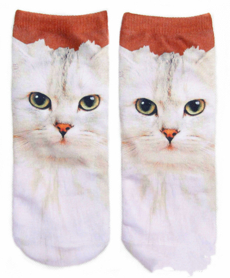 3D Printing Socks Flip Flops Cartoon Creative Socks Men And Women Couple Socks - SARAH SOCKS