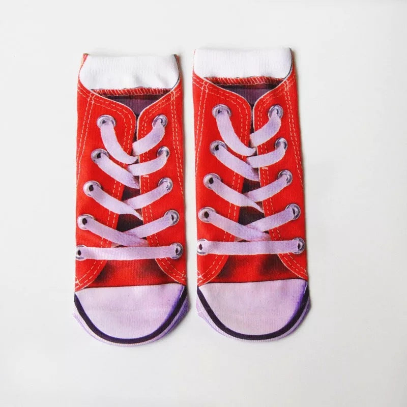 3D Printing Socks Flip Flops Cartoon Creative Socks Men And Women Couple Socks - SARAH SOCKS