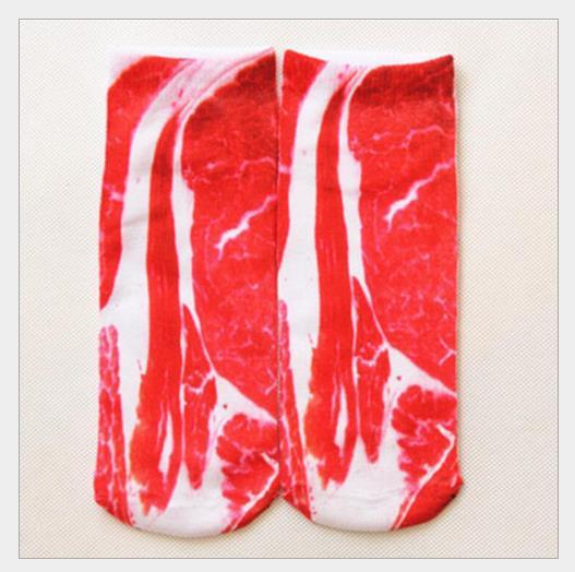 3D Printing Socks Flip Flops Cartoon Creative Socks Men And Women Couple Socks - SARAH SOCKS
