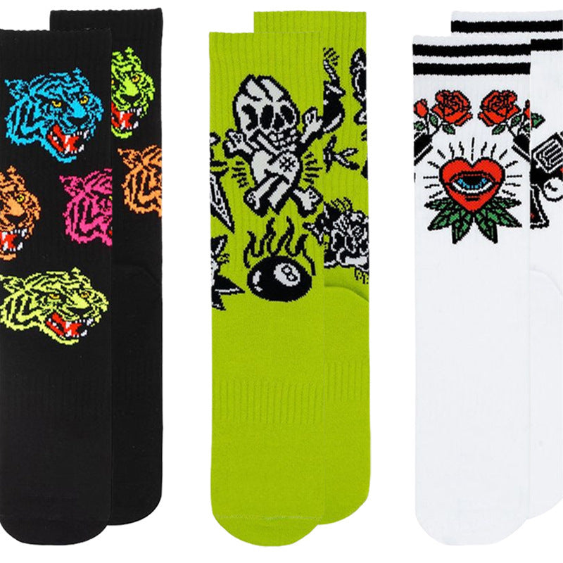 Street Sport Letters Japanese Trendy Socks Creative Tube Socks - SARAH SOCKS