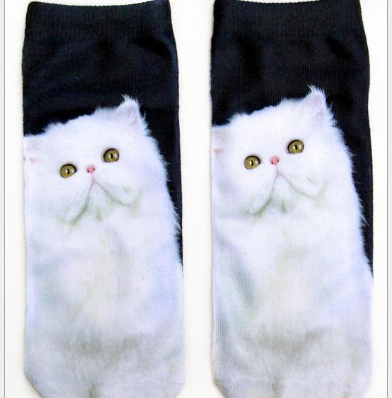 3D Printing Socks Flip Flops Cartoon Creative Socks Men And Women Couple Socks - SARAH SOCKS
