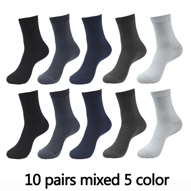 KARIM (10 Pairs High Quality Bamboo Fiber Men's Socks Business)