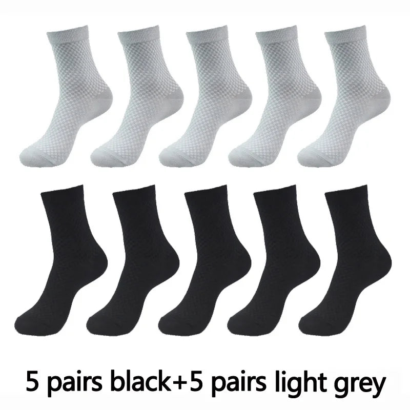 KARIM (10 Pairs High Quality Bamboo Fiber Men's Socks Business)