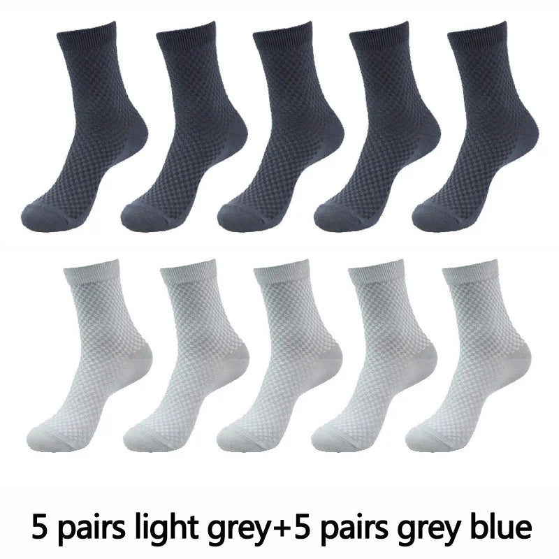 KARIM (10 Pairs High Quality Bamboo Fiber Men's Socks Business)