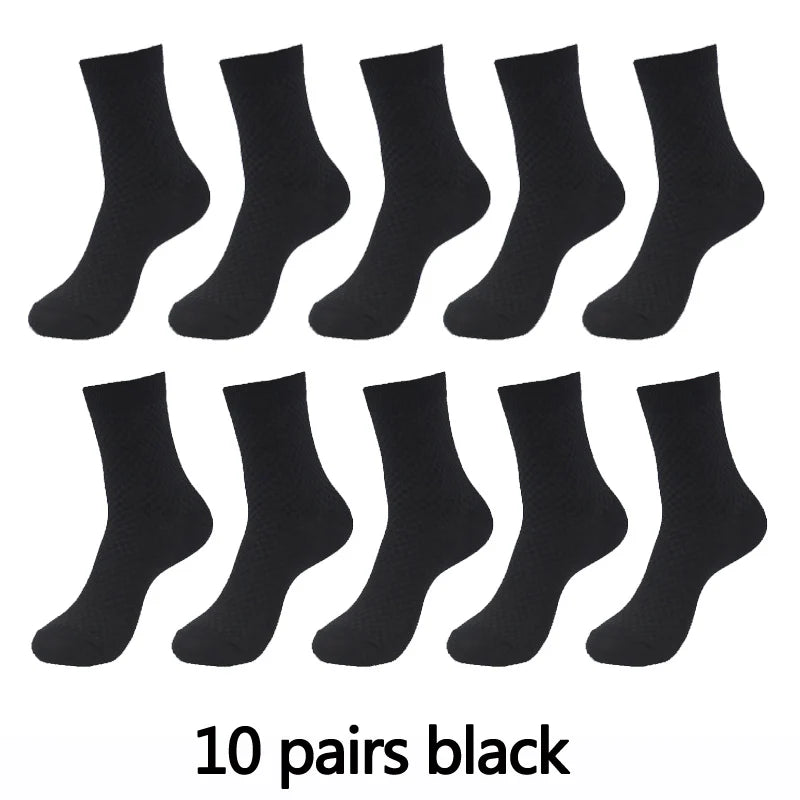 KARIM (10 Pairs High Quality Bamboo Fiber Men's Socks Business)