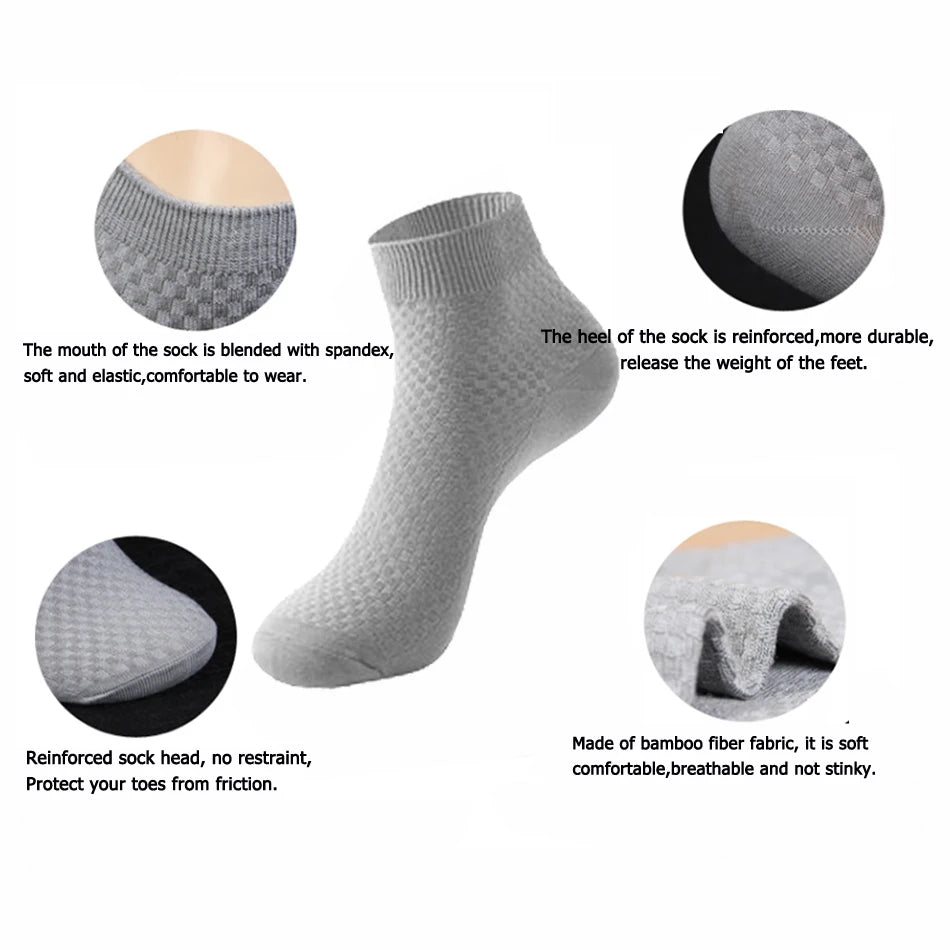 KARIM (10 Pairs High Quality Bamboo Fiber Men's Socks Business)