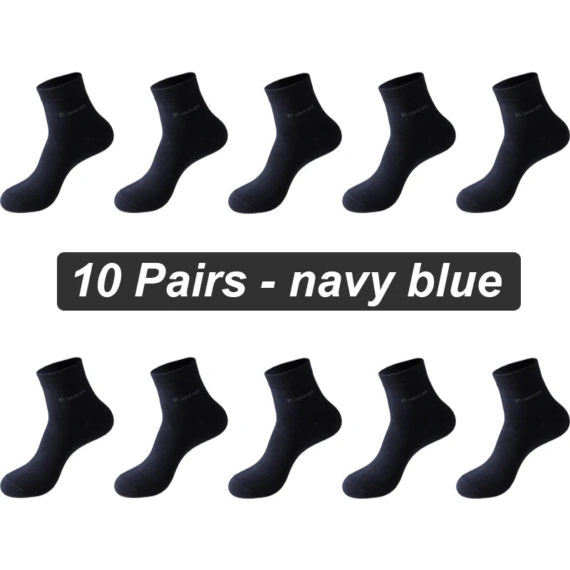 PAULO (10Pairs Bamboo Fiber Socks Men Comfortable)