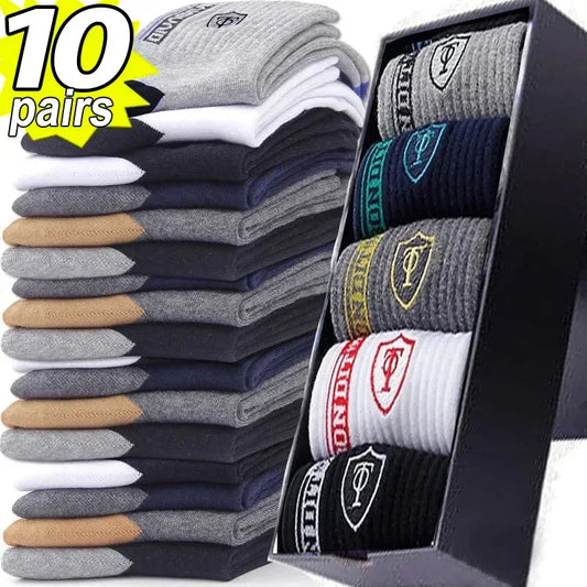 DEJAN (10pairs Breathable Cotton Sports Stockings Men Bamboo)