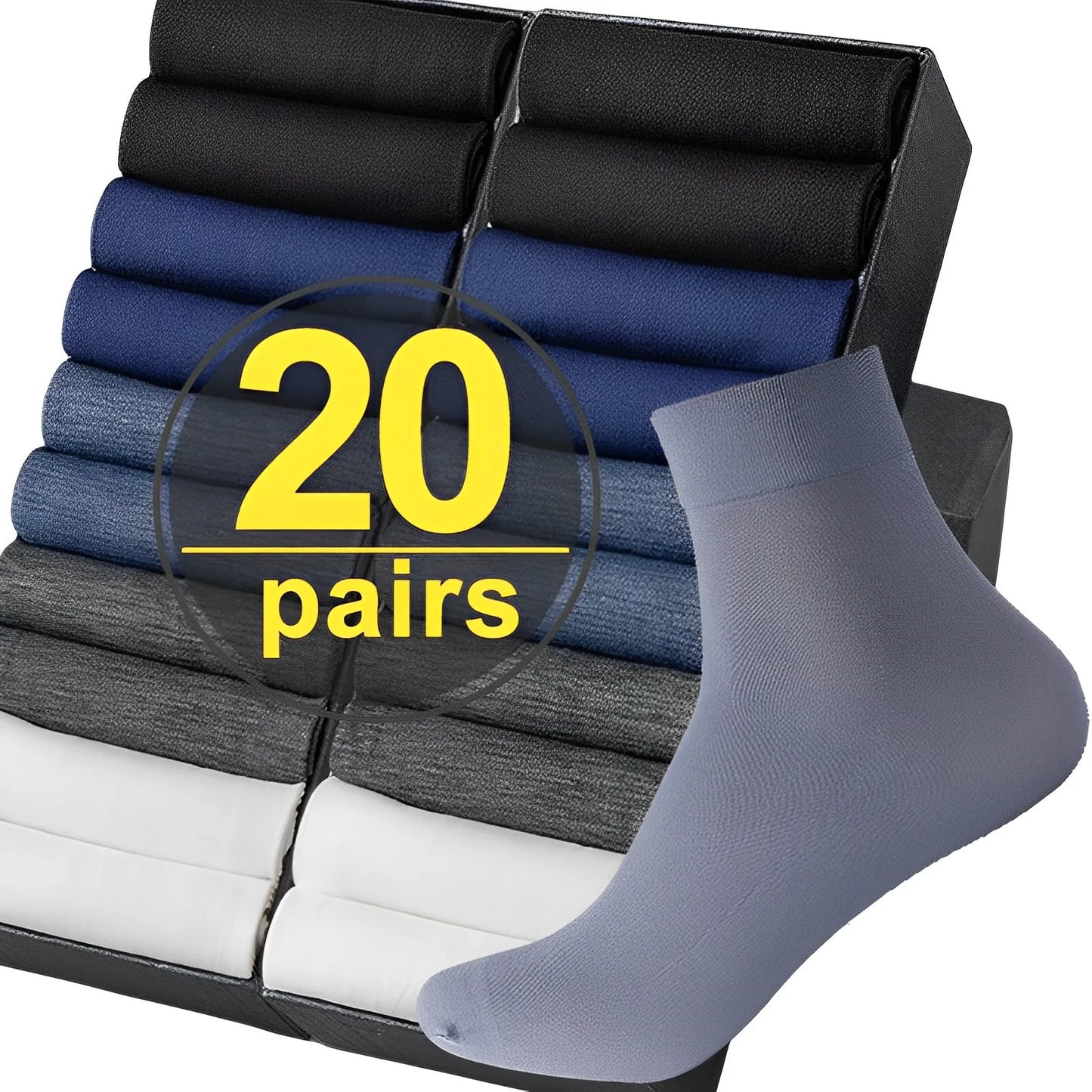 DAVID ( 40pcs Socks for Men Summer)