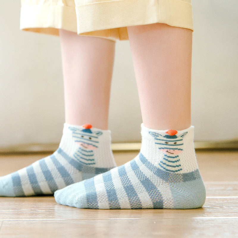 Mesh Cotton Boat Socks For Boys And Girls - SARAH SOCKS
