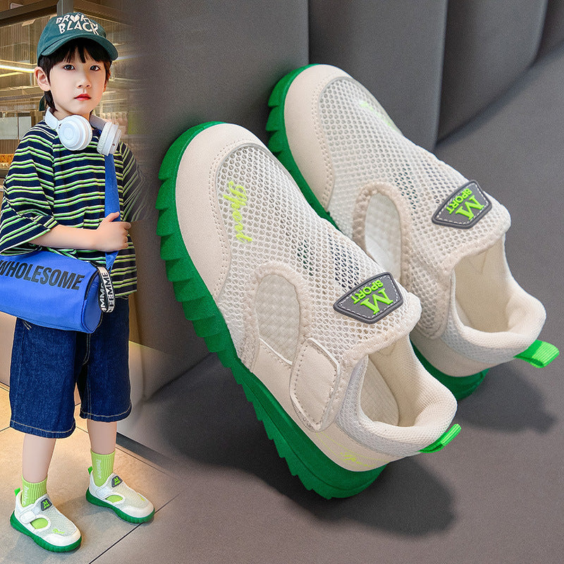 Breathable Single Mesh Boys' Sports Mesh Shoes - SARAH SOCKS