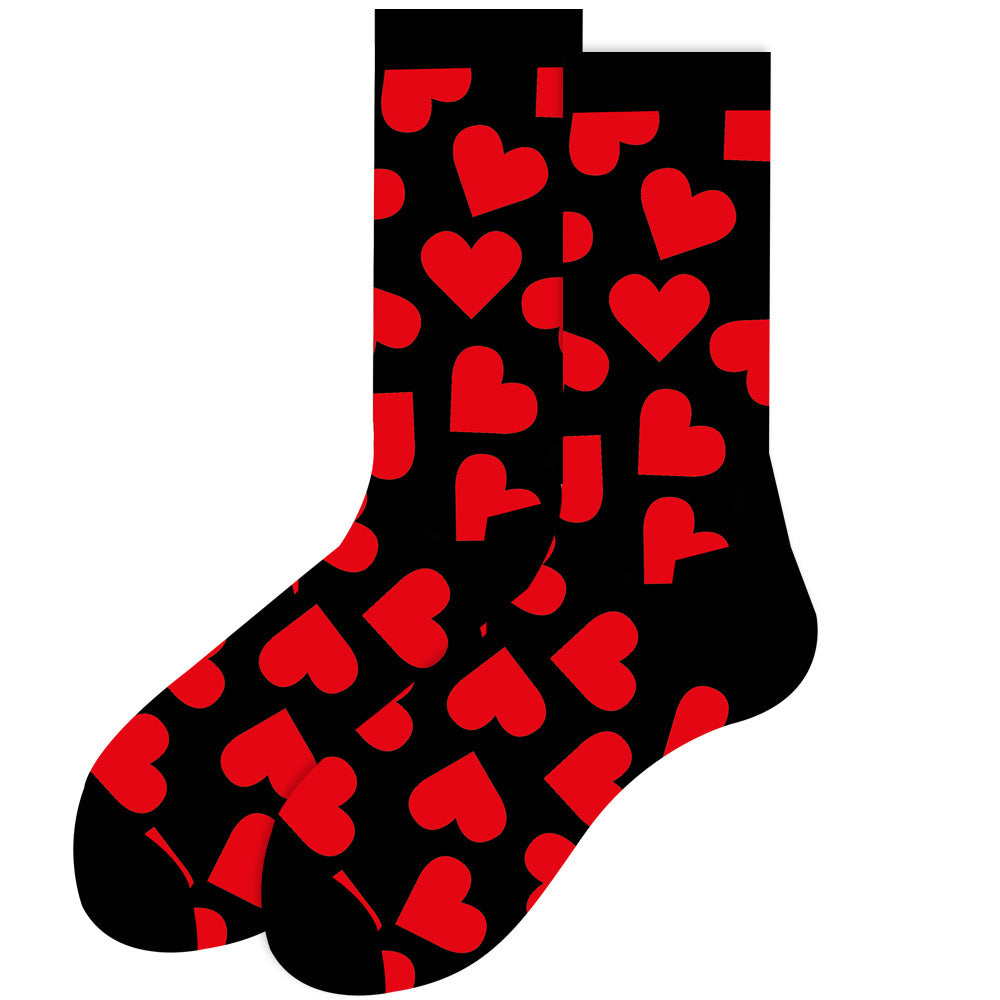 Animal Mid-calf Length Socks Geometric Men's Socks Tide - SARAH SOCKS