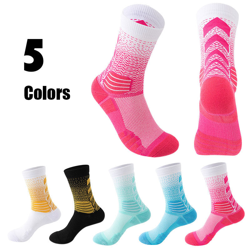 5 Pairs Mens Athletic Socks Cushion Running Socks Breathable Comfort For Sports Anti-odor And Anti-slip For Running Fitness Cycling - SARAH SOCKS