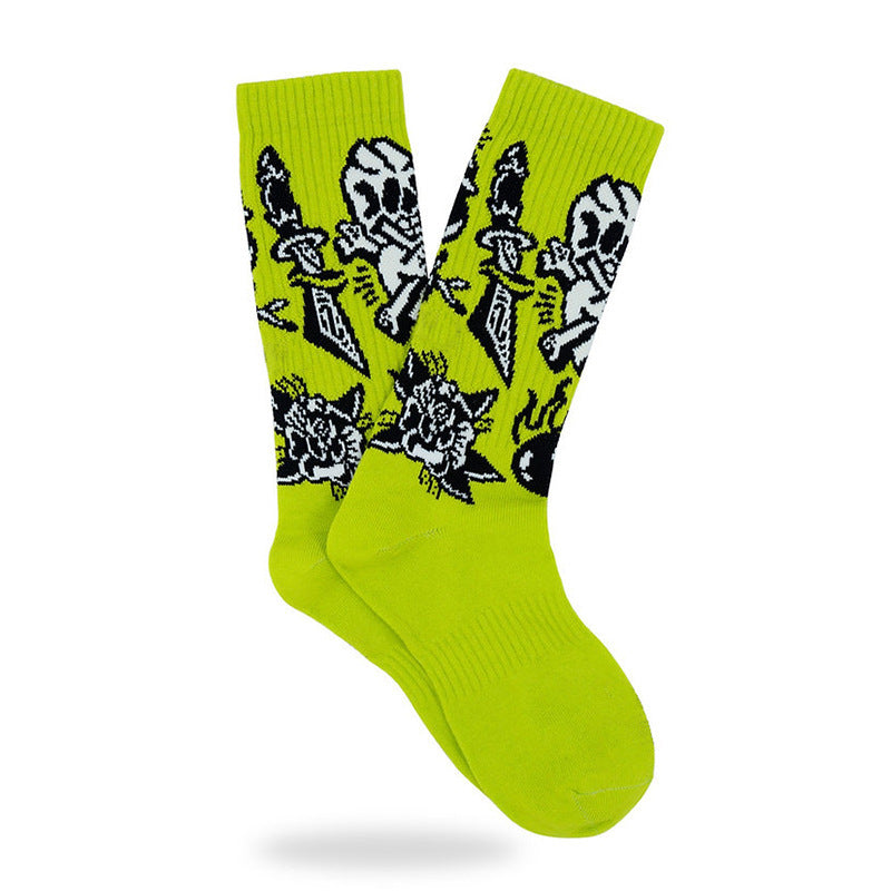 Street Sport Letters Japanese Trendy Socks Creative Tube Socks - SARAH SOCKS