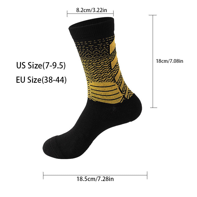 5 Pairs Mens Athletic Socks Cushion Running Socks Breathable Comfort For Sports Anti-odor And Anti-slip For Running Fitness Cycling - SARAH SOCKS