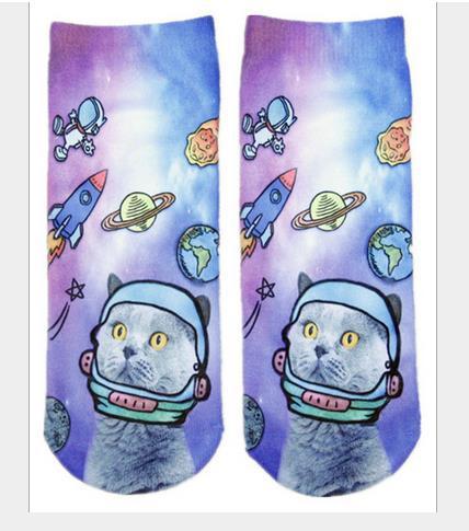 3D Printing Socks Flip Flops Cartoon Creative Socks Men And Women Couple Socks - SARAH SOCKS