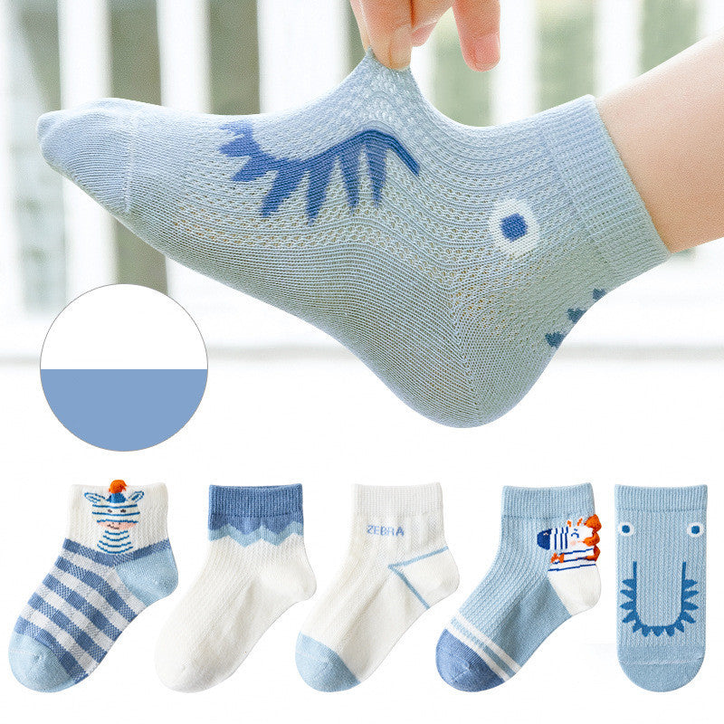 Mesh Cotton Boat Socks For Boys And Girls - SARAH SOCKS