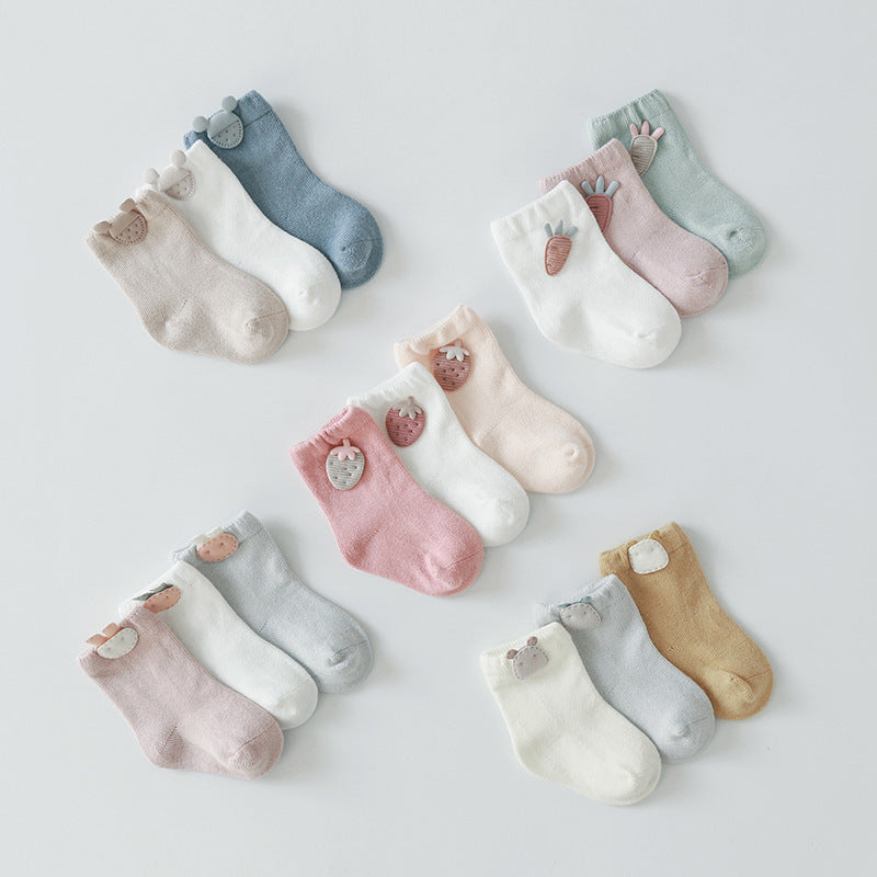 Baby Socks Combed Cotton Boneless Cartoon - SARAH SOCKS